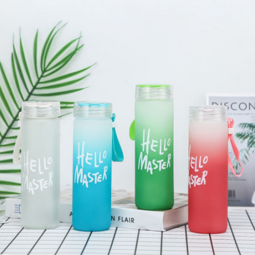 Hello Master Glass Water Bottle/Hot And Cold Water - 480ML