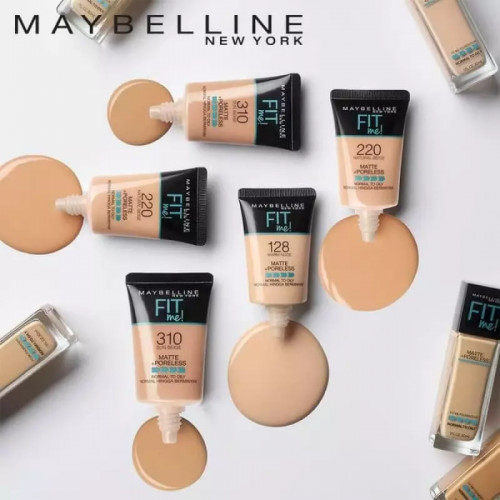 Fit Me- Matte+ Poreless Foundation (Tube 18ml)