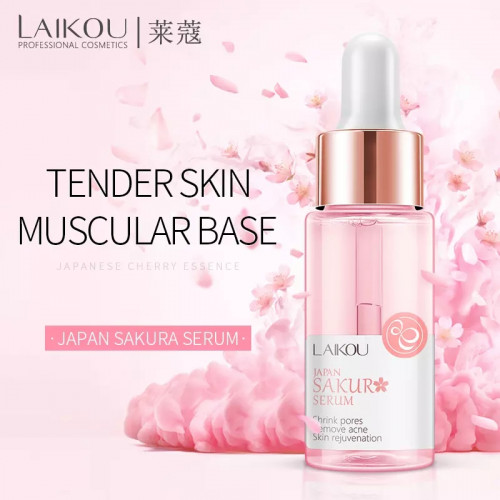 Laikou Sakura Serum shrink pores, remove acne, moisturize and nourish hyaluronic acid