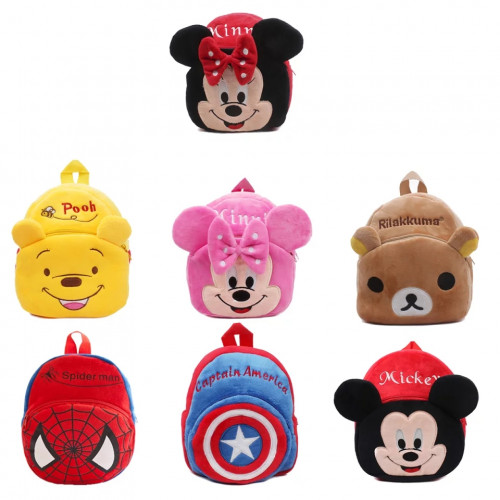 1-3-5 year old kindergarten children’s schoolbag boys and girls anti-lost rope baby cute frog backpack kids small backpack