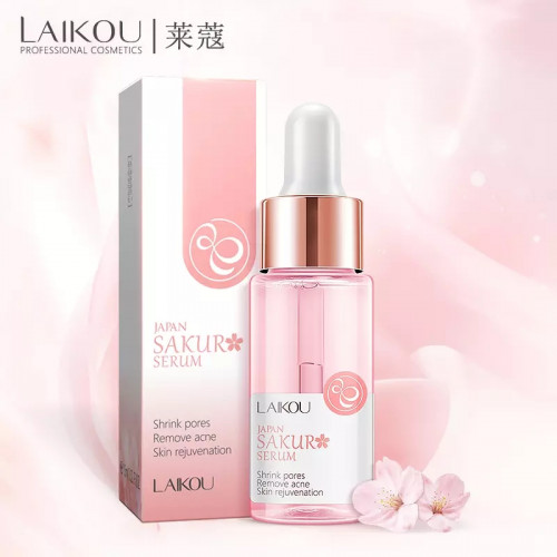 Laikou Sakura Serum shrink pores, remove acne, moisturize and nourish hyaluronic acid