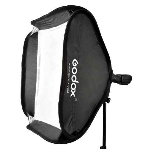Godox Portable Softbox 60x60 Cm Kit + S-Type Bracket Bowens Mount Holder For DSLR Camera Photography Studio Flash Soft Box