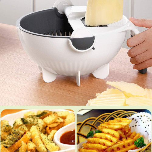 9 in 1 Multifunction Magic Rotate Vegetable Cutter 
