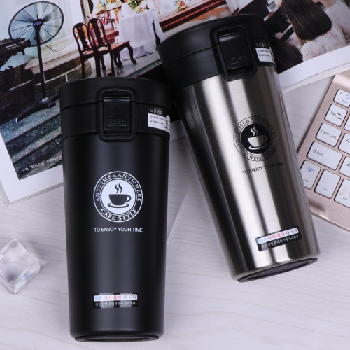 Coffee Travel Mug, Stainless Steel Vacuum Insulated Tumbler with Lid, Coffee Cup Flask for Hot & Cold Drinks