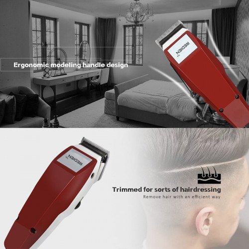 Redien Rn-8114 Electric Hair Clipper Adjustable Blade Hair Clipper Haircut Trimmer With Four Guide Combs Hair Styling Tool
