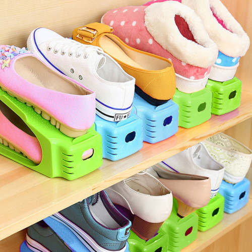 Stackable Colourful Shoes Organizer 4pc