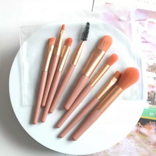 8pcs/set Mini Travel Portable Soft Makeup Brush Set