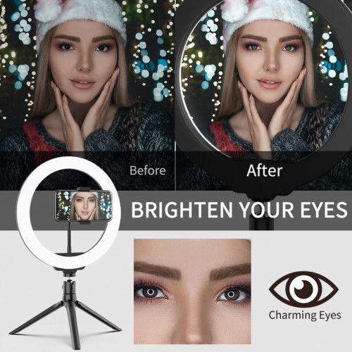 Selfie Ring Light with Tripod 12 Inch Ring Lamp With Light Stand Photo Video Camera Phone Fill Ringlight for Cell Phone for Makeup