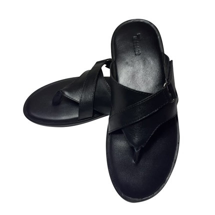 Men's Leather Sandals Black (T-SS0821-M02-SCR010-1)