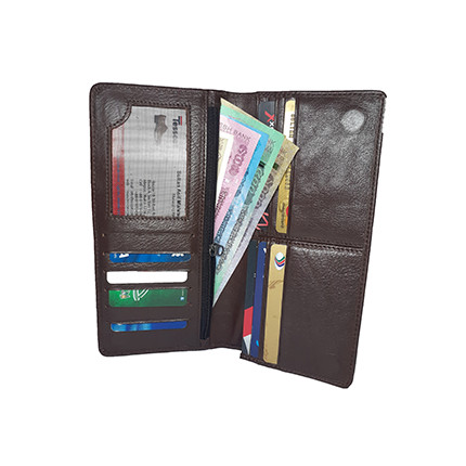Genuine Leather Long Wallet (T-SS0421-M04-LMG040)