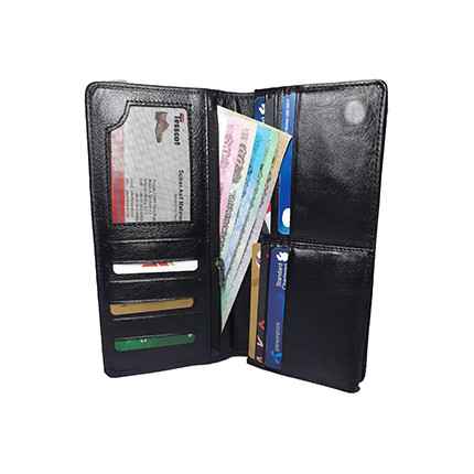 Genuine Leather Long Wallet (T-SS0421-M04-LMG010)