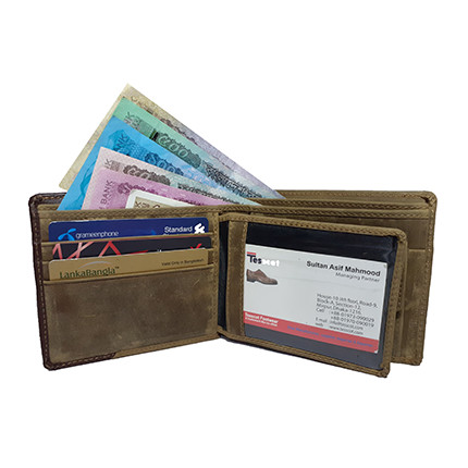 Genuine Leather Two Part Wallet (T-SS0421-M04-SPD030)