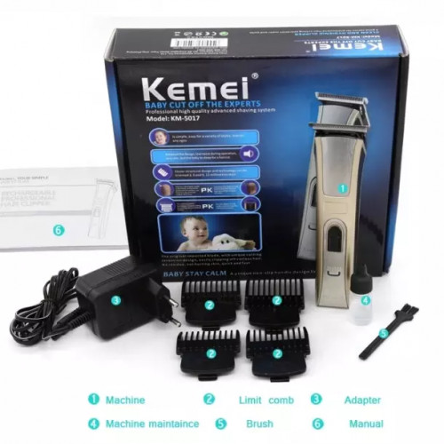 KEMEI KM-5017 RECHARGEABLE HAIR CLIPPER