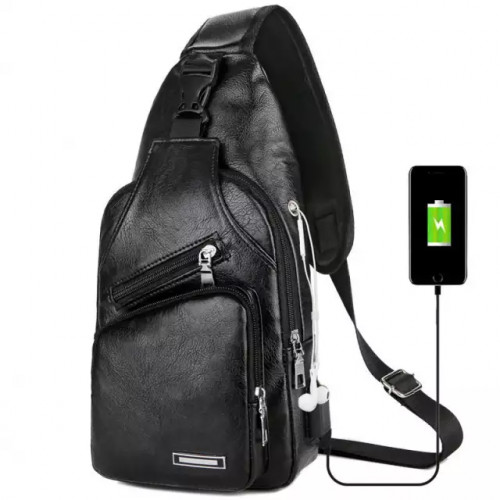 Crossbody Pure Leather Fashion Backpack For Adults .