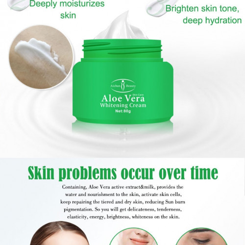 Aichun Beauty Skin Care Natural Moisturizing Nourishing Anti Spot Whitening Foundation Aloe Vera Face Cream