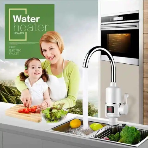 Instant Tankless Electric Hot Water Heater Faucet With LED Temperature Display