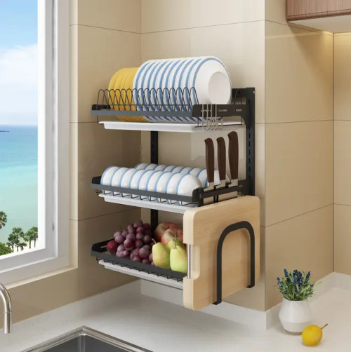 Wall Mounted Dish Drying Rack