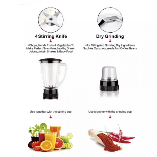 Sonifer 400w Power 2 Speeds Professional Electric Super Blender Mixer 