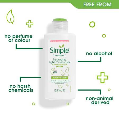 SIMPLE KIND TO SKIN HYDRATING LIGHT MOISTURIZER - 125ML