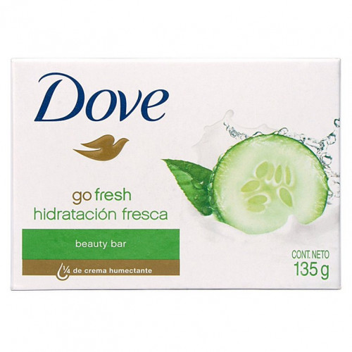 Dove Beauty Bar Soap Go Fresh Cool Moisture,  Cucumber and Green Tea Scent, 135g(GERMAN)