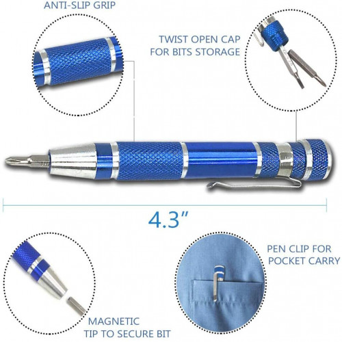 9 in 1 Precision Pocket Screwdriver Set