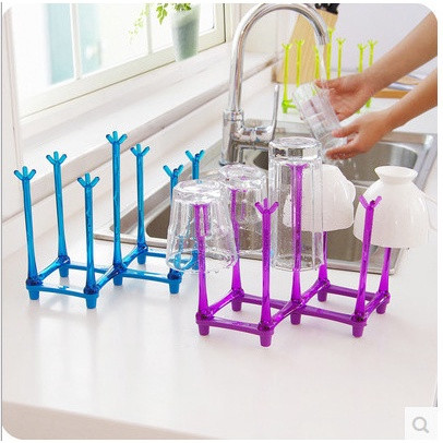 Folding Glass Stand Cup Holder 
