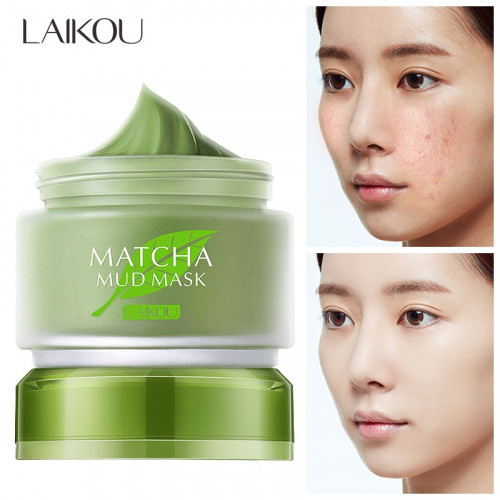 Laiko Matcha Mud Face Treatment Mask 85g Clean pores Mask for the Face Moisturizing