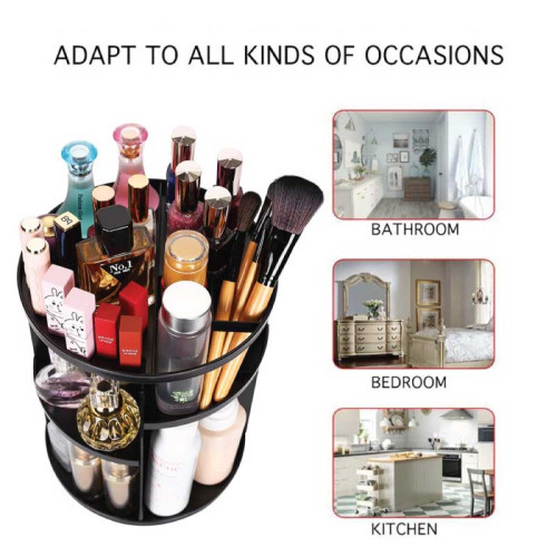 360 Rotation Plastic Cosmetic Organizer