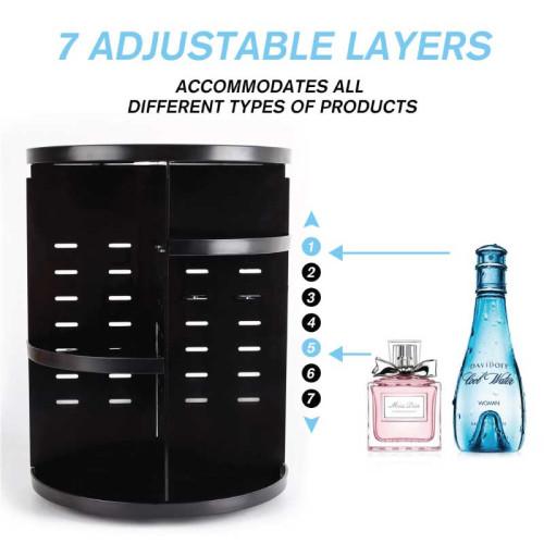 360 Rotation Plastic Cosmetic Organizer