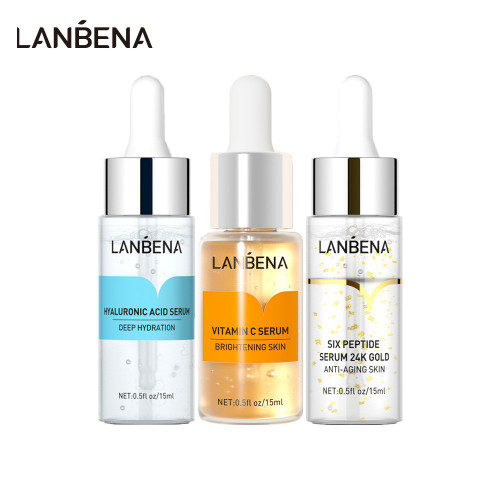 LANBENA Vitamin C Serum+Hyaluronic Acid Serum+Six 