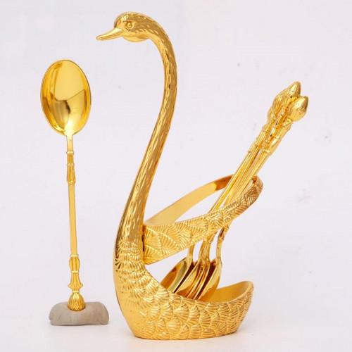 Luxury Swan Tea Spoons Set