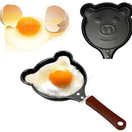 Stainless Steel Lovely Cartoon Shape Mini Non-Stick Egg Frying Pan