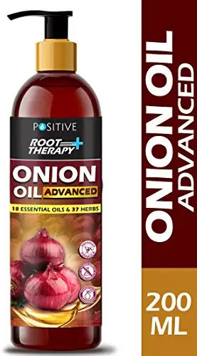 Positive Root Therapy plus Advance Red Onion Oil for Hair Growth with 18 Essential Oils & 37 Herbs, 200 ml