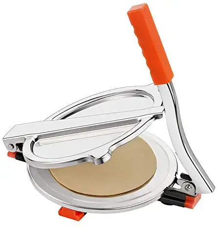 Manual Roti Maker - Silver and Red