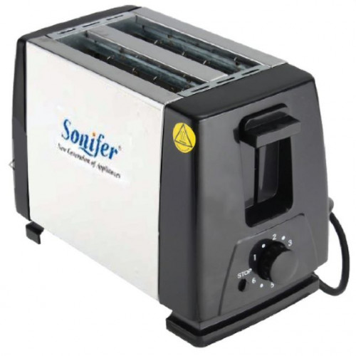Sonifer 600-700 W 2 Slice Toaster with Warming Rack Stand Bread Toasters For Breakfast