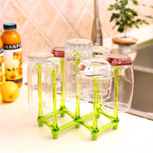 Folding Glass Stand Cup Holder 
