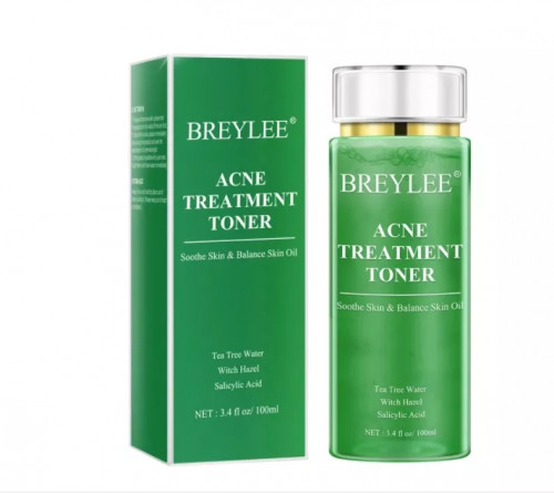 BREYLEE Acne Treatment Facial Toner, Pore Minimizer Face Toner With Tea Tree Extract, Witch hazel, For Clearing Acne, Breakouts,