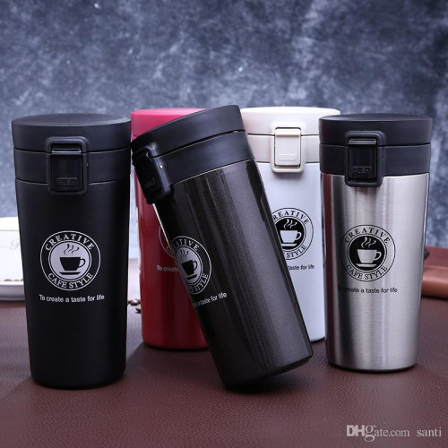 Coffee Travel Mug, Stainless Steel Vacuum Insulated Tumbler with Lid, Coffee Cup Flask for Hot & Cold Drinks