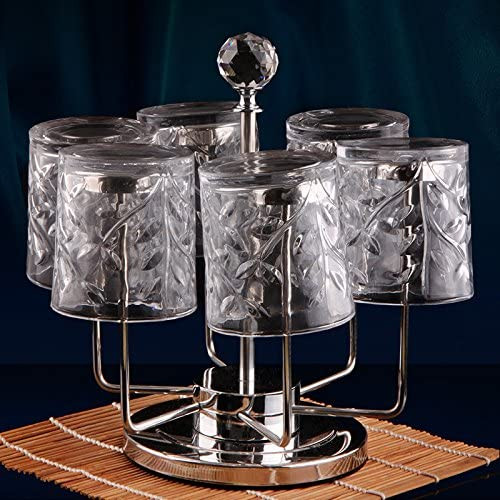 Stainless Steel Glass Stand - Silver