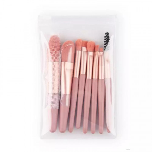 8pcs/set Mini Travel Portable Soft Makeup Brush Set