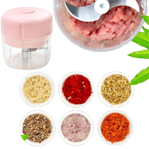 Rechargeable Electric Food Chopper Crusher Cutter