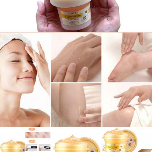 LAIKOU- Camomile Germany Facial Exfoliator natural & Orgonic formula 120g Scrub Gel facial bodyExfoliating Body Scrub