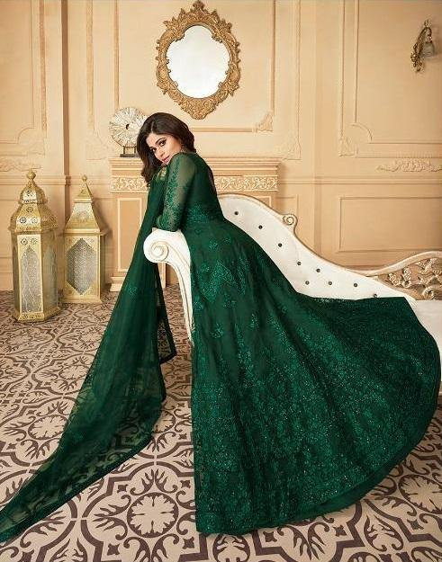 Green Anarkali Suit