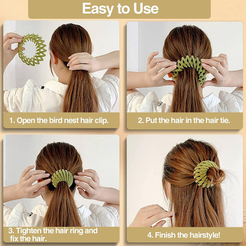 Women Bird Nest Expanding Hairpin 