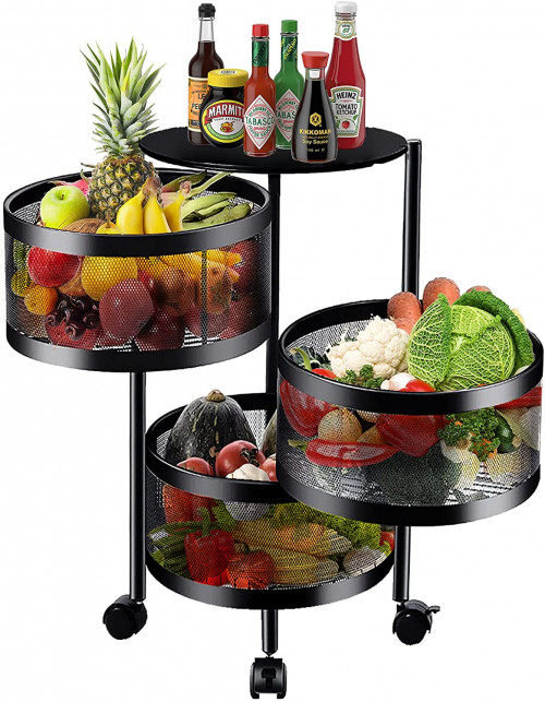 360-Degree Rotating Vegetable Rack 