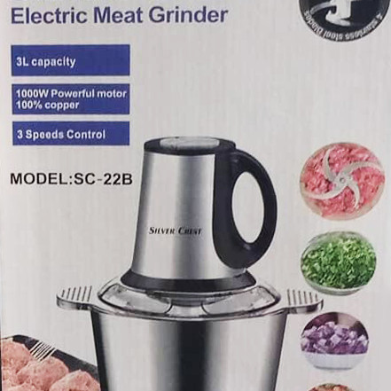 Silver Crest Electric Meat Grinder 2 Ltr, 250 Watts