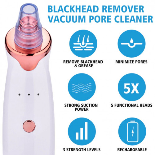 Pore Cleaner Blackhead Remover Vacuum Electric Nose Face Deep Cleansing Skin Care Machine