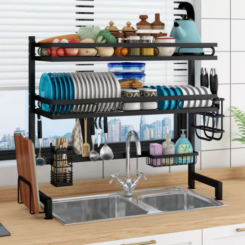 Dish Drying Rack Over Sink 2 Tier