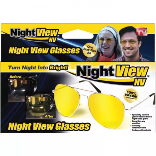 Night View Yellow Men's Sunglasses