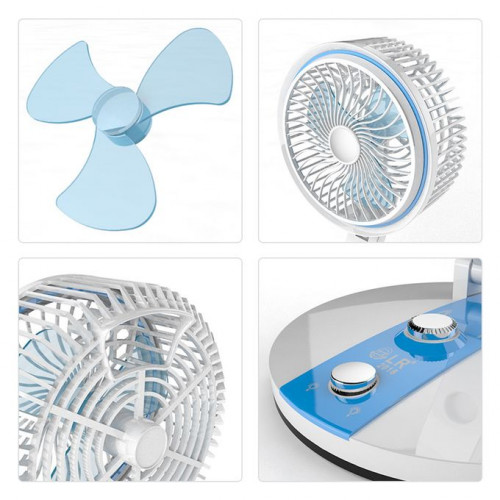 Folding Fan & Light Multifunction USB Charging